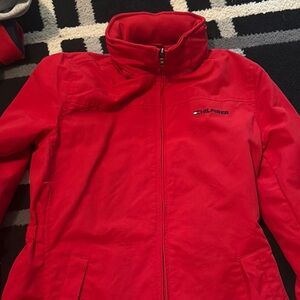 Tommy Hilfiger Red Ski Jacket with Sporty Design